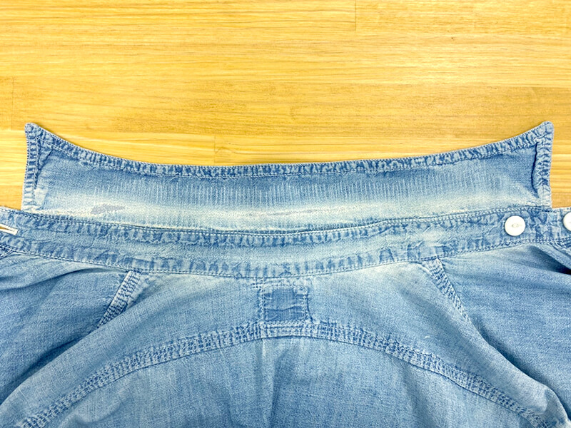 デニムシャツ等の修理
